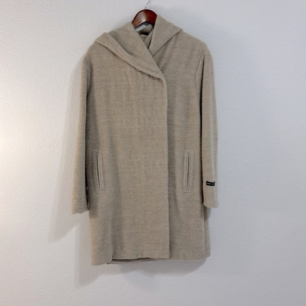 Andean Hooded Alpaca Blend Coat